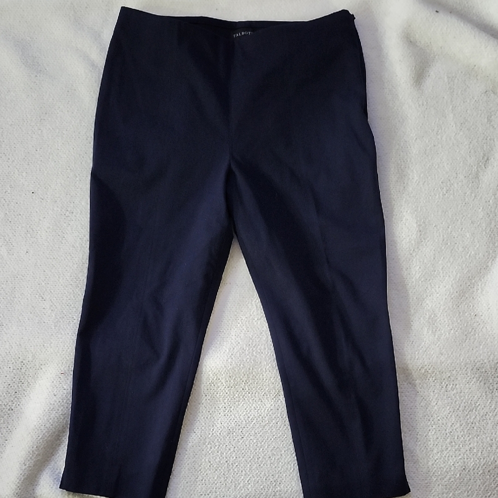 Navy Blue Chatham Ankle Pants Sz 10P  Business Casual Classic Minimalist Preppy
